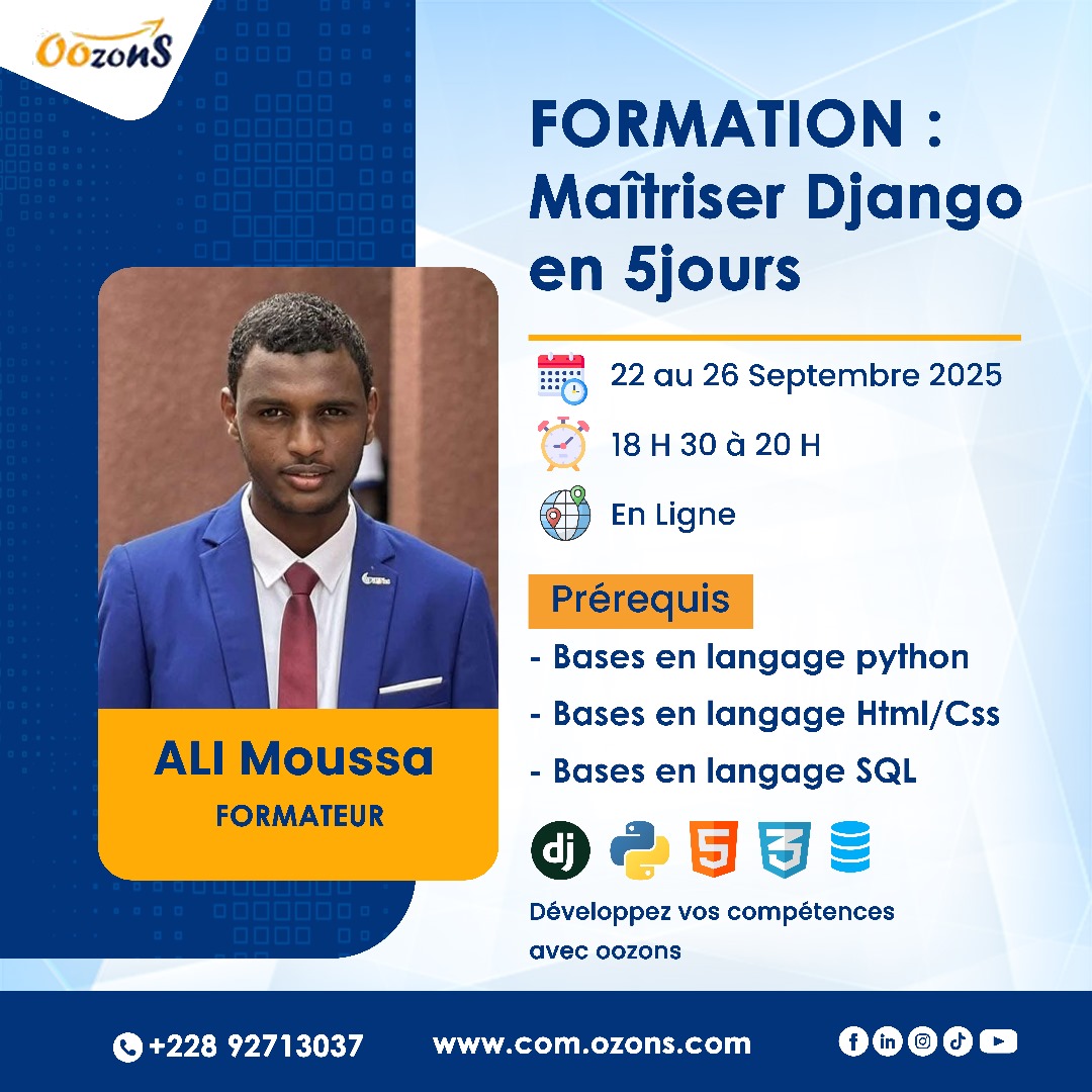 Maitrisez Django en 5 jours